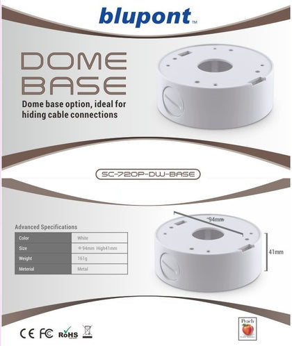 Extension ring for Fixed Lens White Dome Camera - Netbit UK