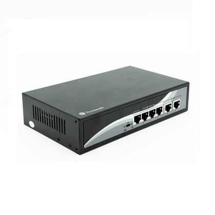 4 Port Fast Ethernet 10/100 Desktop PoE Switch + 2 Uplinks