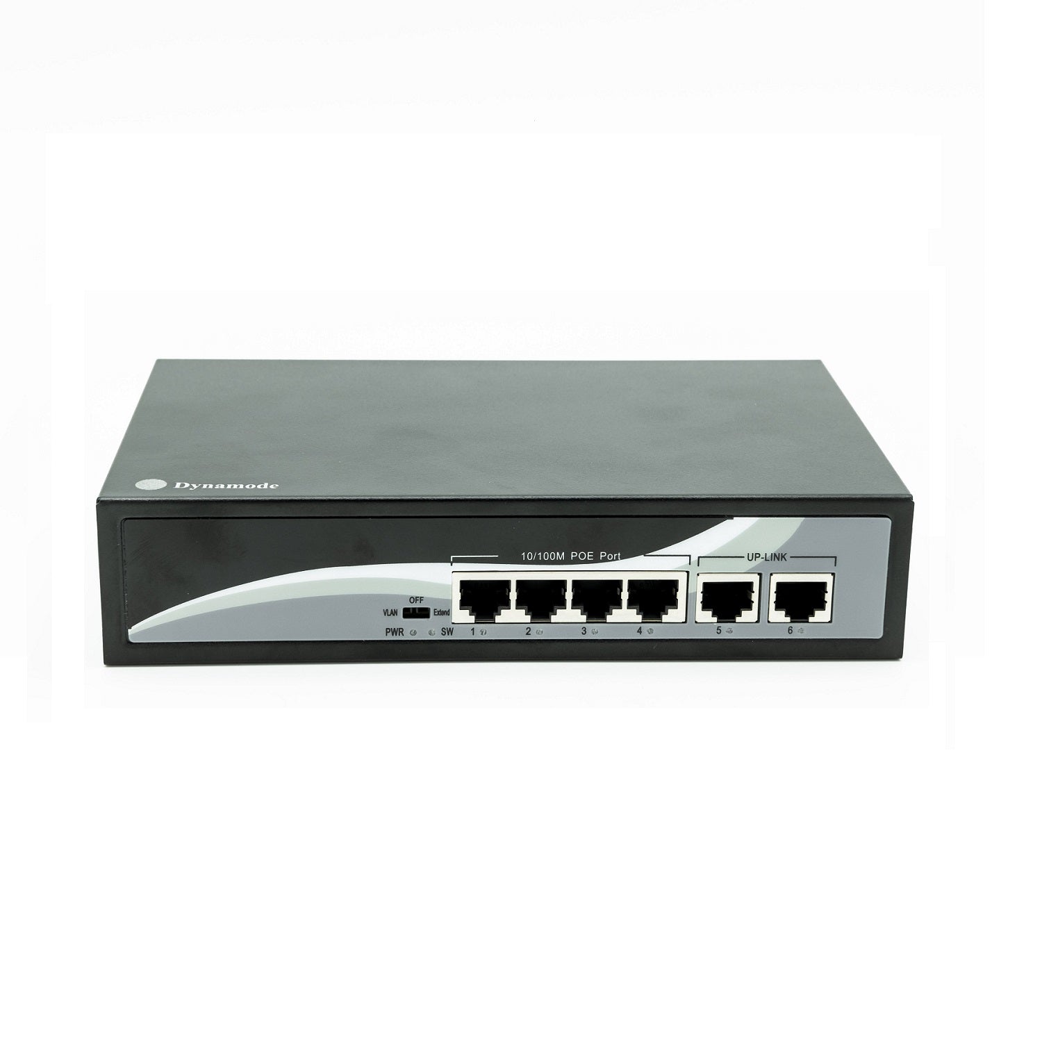 4 Port Fast Ethernet 10/100 Desktop PoE Switch + 2 Uplinks