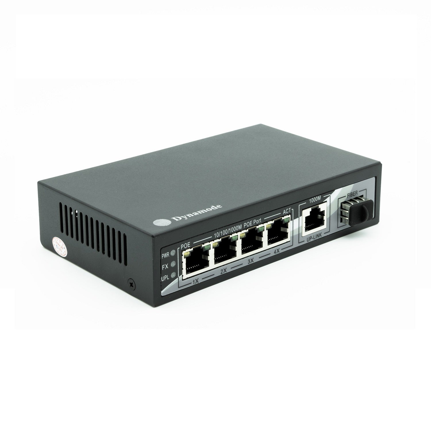 4 Port Gigabit Ethernet 10/100/1000 Desktop PoE Switch + 1 Uplink + SF –  Dynamode UK
