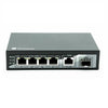 4 Port Gigabit Ethernet 10/100/1000 Desktop PoE Switch + 1 Uplink + SFP Port
