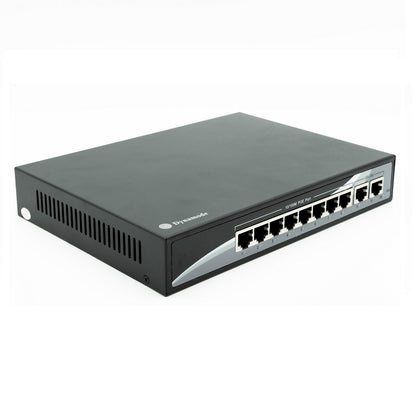 8 Port Fast Ethernet 10/100 Desktop PoE Switch + 2 Uplinks (SW80010-2-POE)