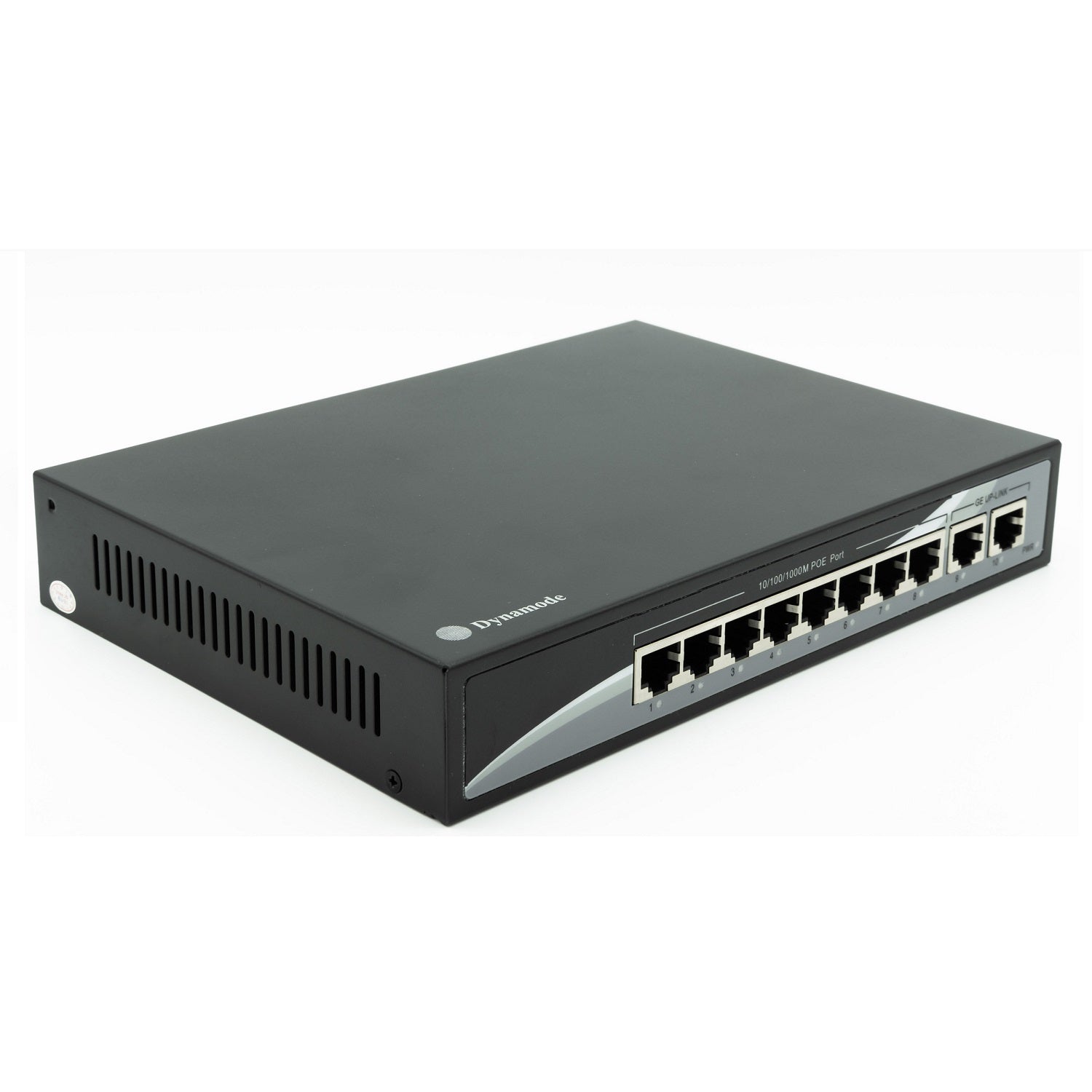8 Port Gigabit Ethernet 10/100/1000 Desktop PoE Switch + 2 Uplinks