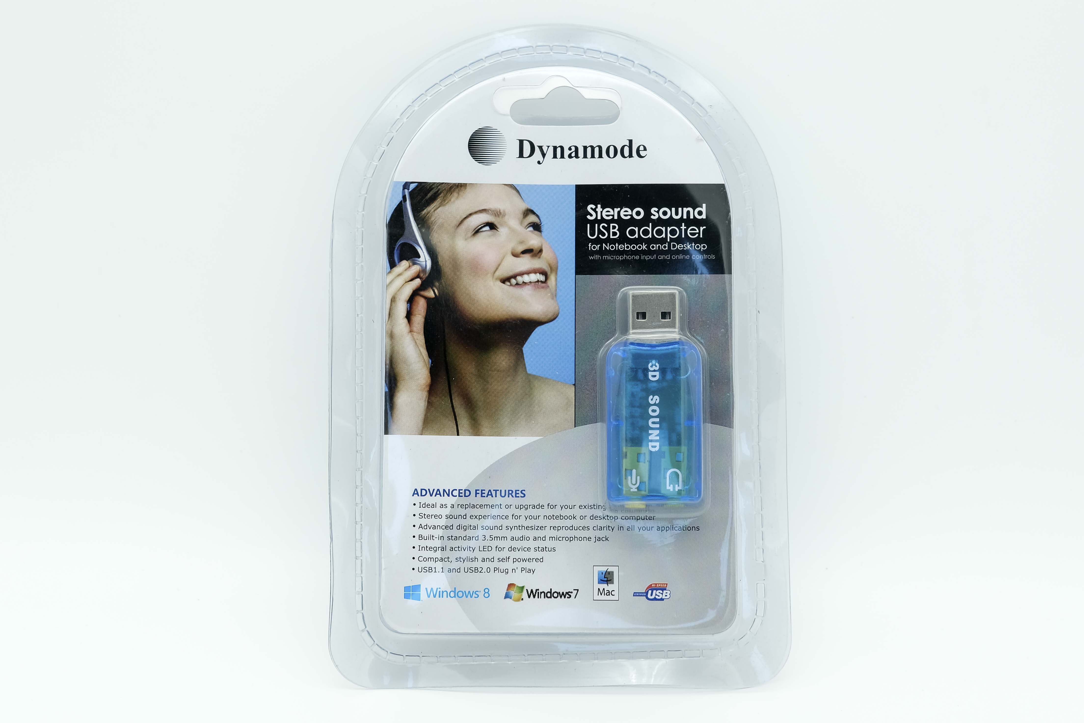 Dynamode USB Sound Card for Windows, Linux & Mac. Plug'n'Play - Netbit UK