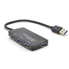 4 Port Mini USB3.0 Hub - Black