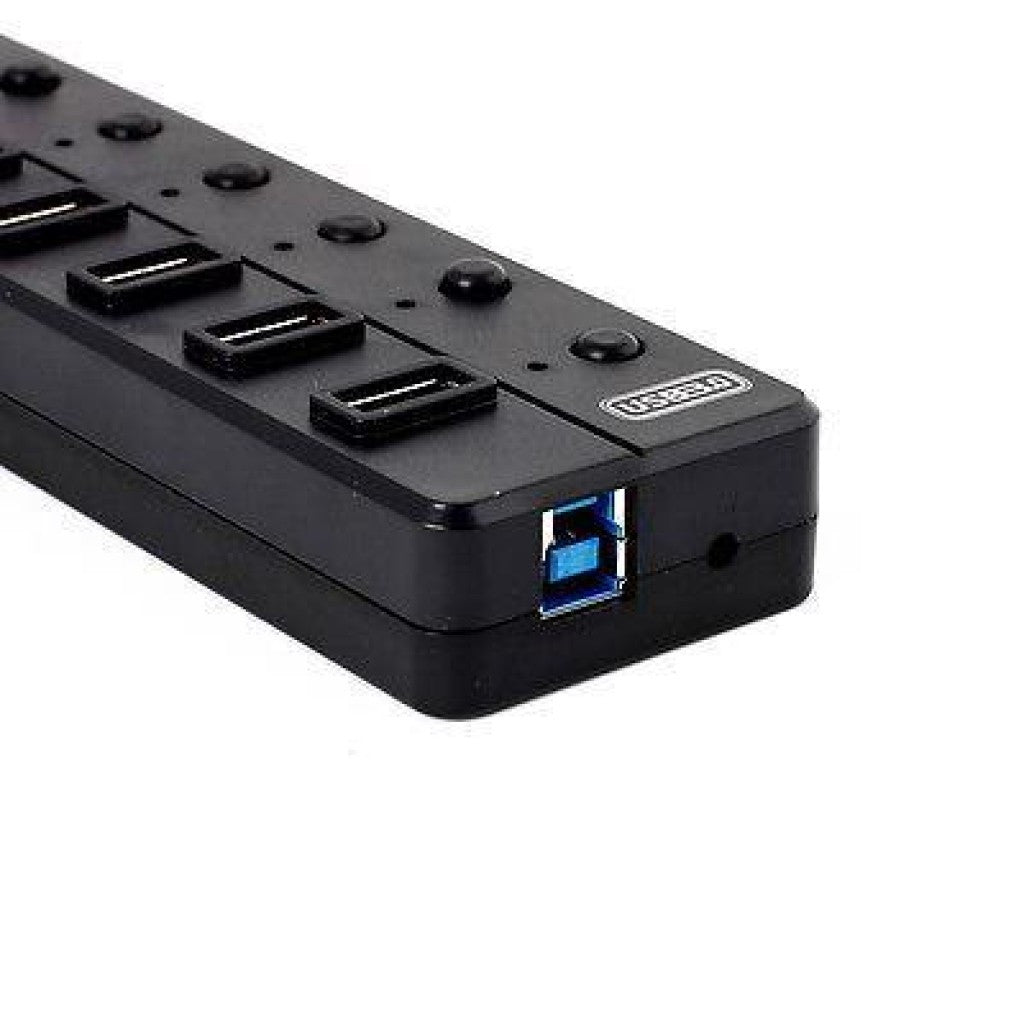 8 Port USB Hub USB3.0 (7+1) - Netbit UK