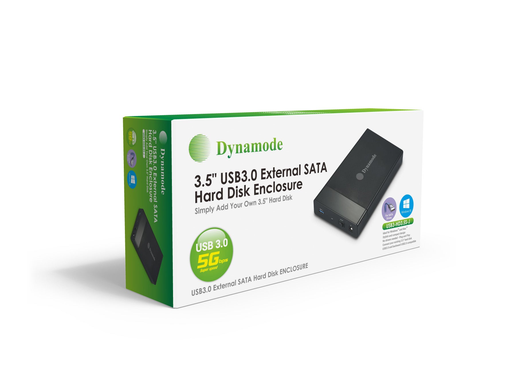 box  packaging of a 3.5" SATA HDD External Enclosure (Superspeed) USB 3.0 - Netbit UK