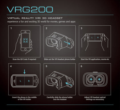 VR Headest - 3D Virtual Reality using your Phone! - Netbit UK