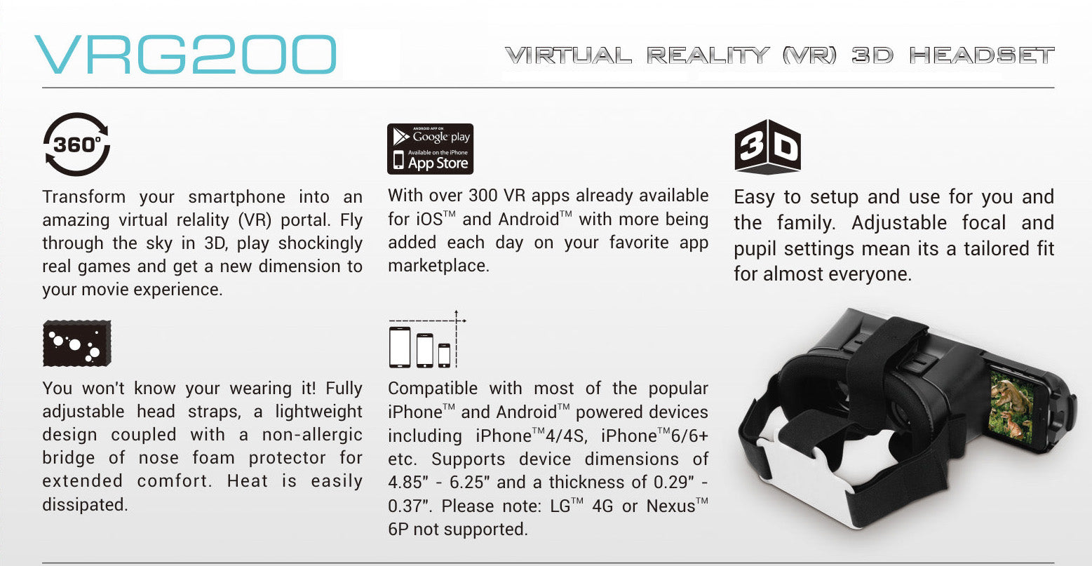 VR Headest - 3D Virtual Reality using your Phone! - Netbit UK
