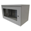 6U 280mm 19" Data Rack Wall Cabinet (non removable sides) - Grey