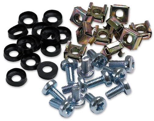 Bag of M6 Cage Nuts & Bolts / Screws (50 Sets)